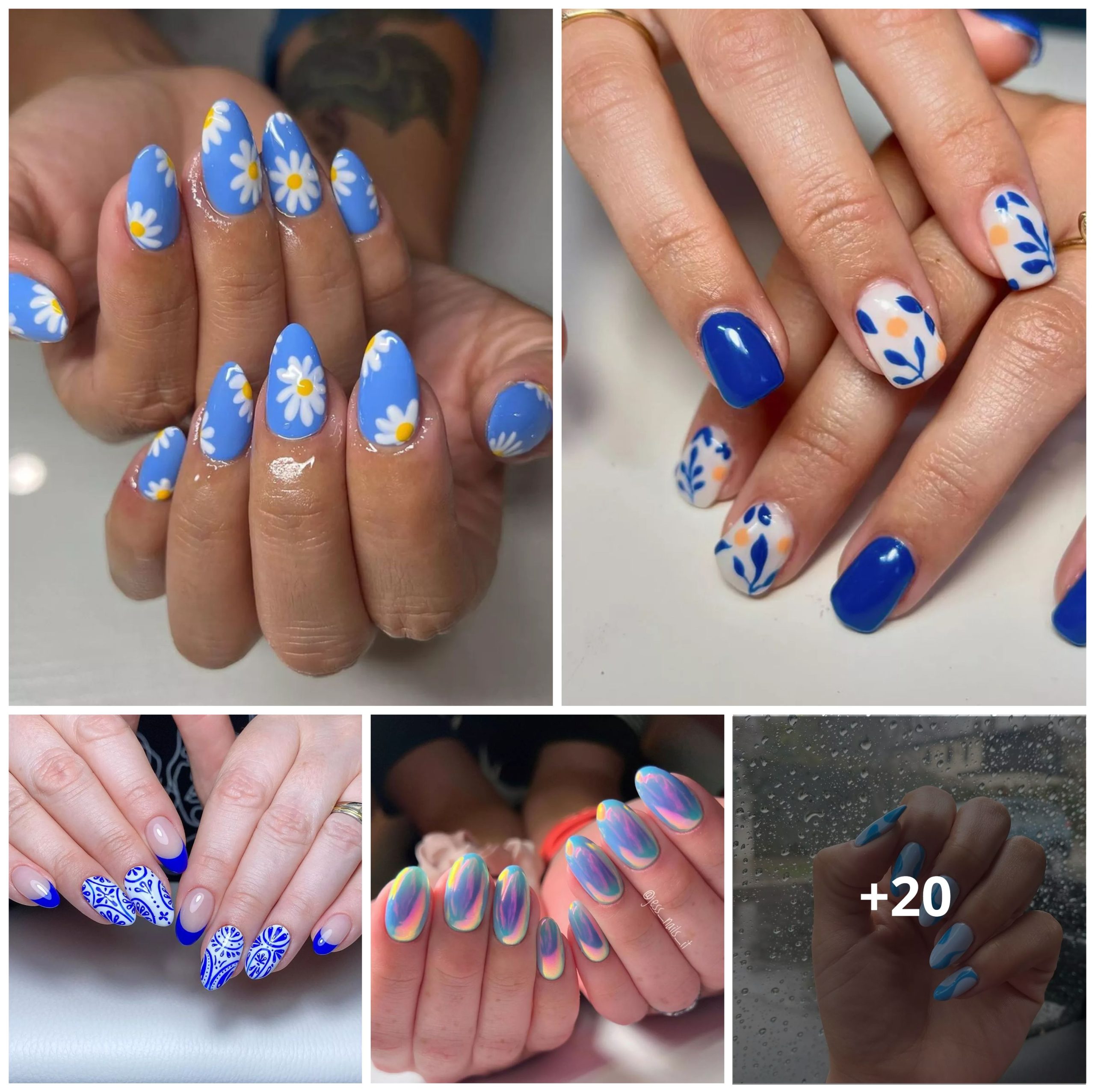 20 Blue Nail Designs for a Fresh and Tranquil Vibe