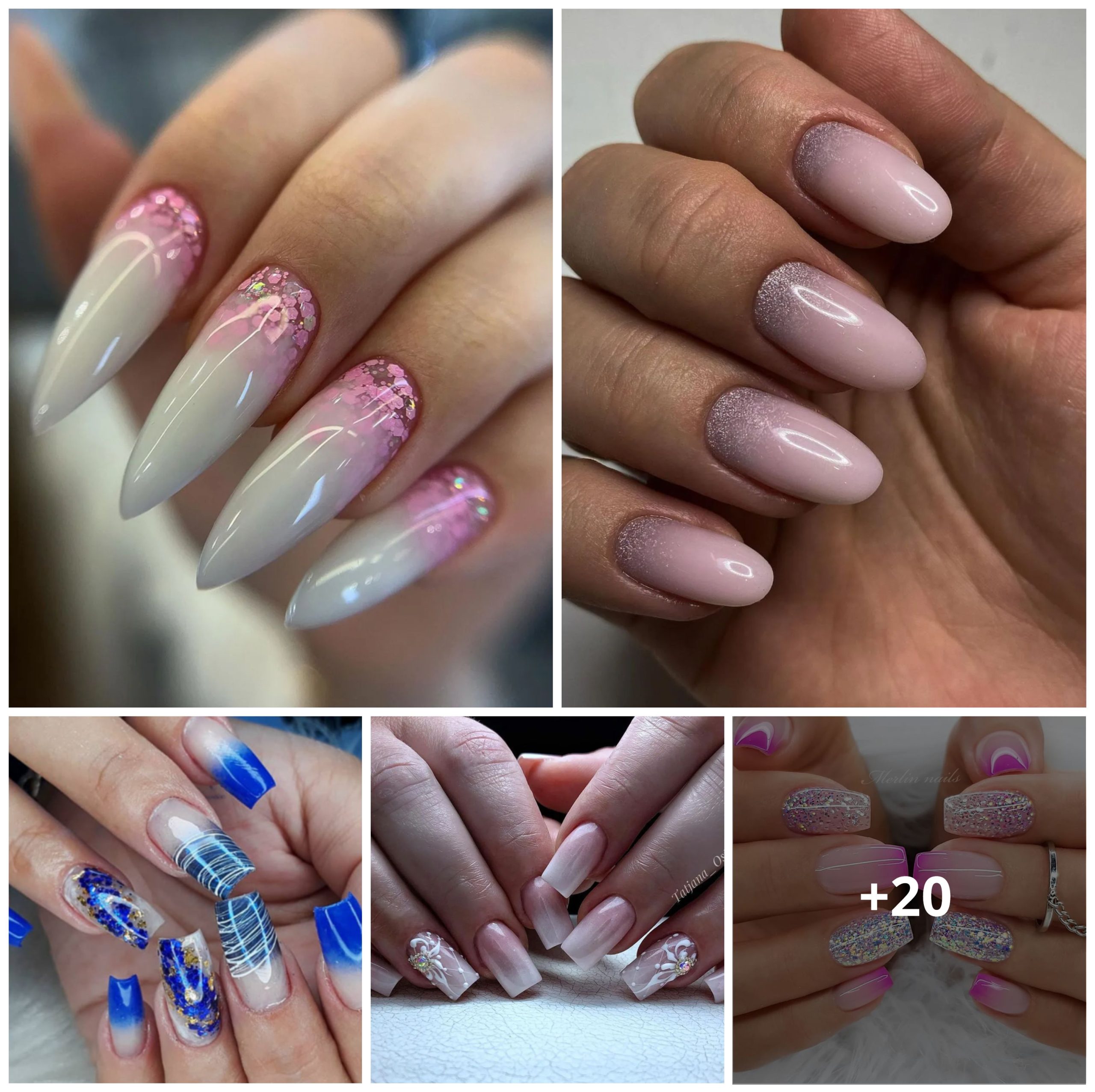 20 Ombre Wedding Nails Designs Ideas