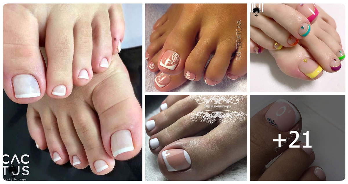 21 Elegant French Pedicure Ideas to Try at Home or at Salon