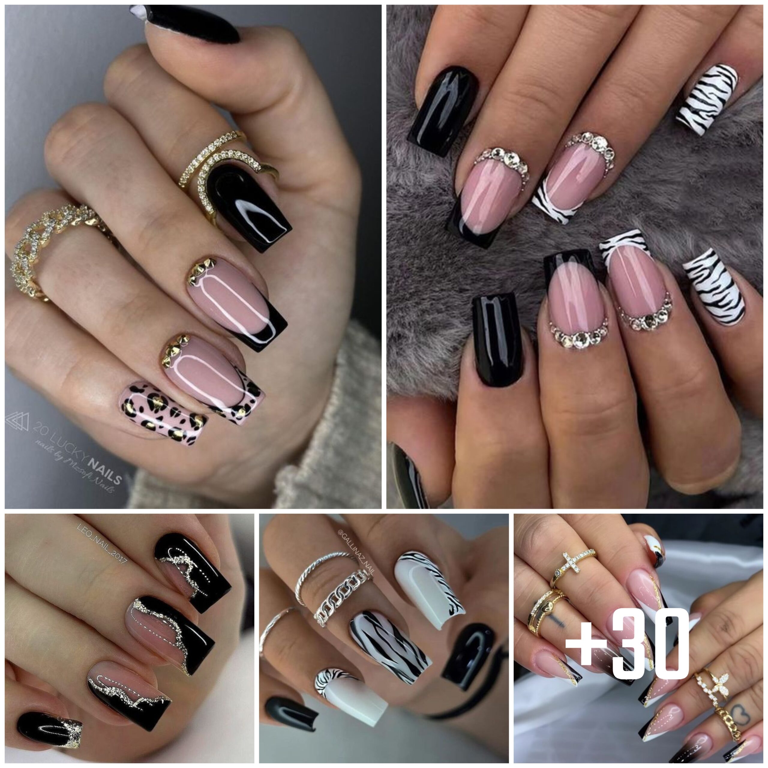 Dark Elegance: 30+ Beautiful Black Nail Inspirations