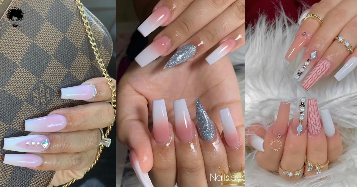 22 Magnifiques Ongles Ombrés Roses Et Blancs Que Vous Adorerez