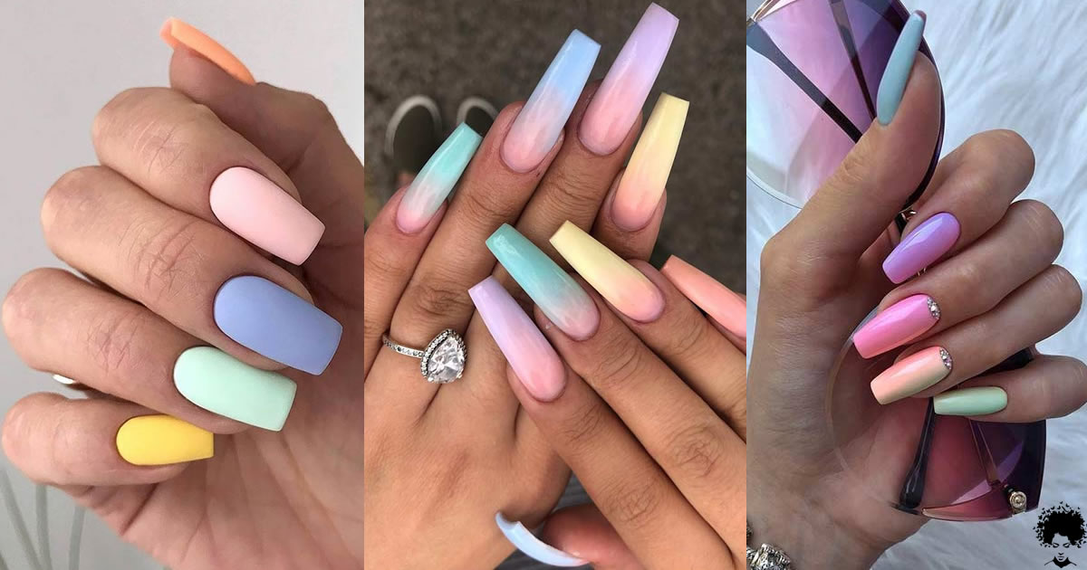 23 Hermosas Uñas Pastel Para La Primavera De 2021