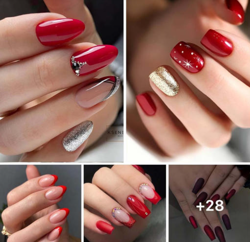 27 Glamorous Red Manicures to Make You Irresistible