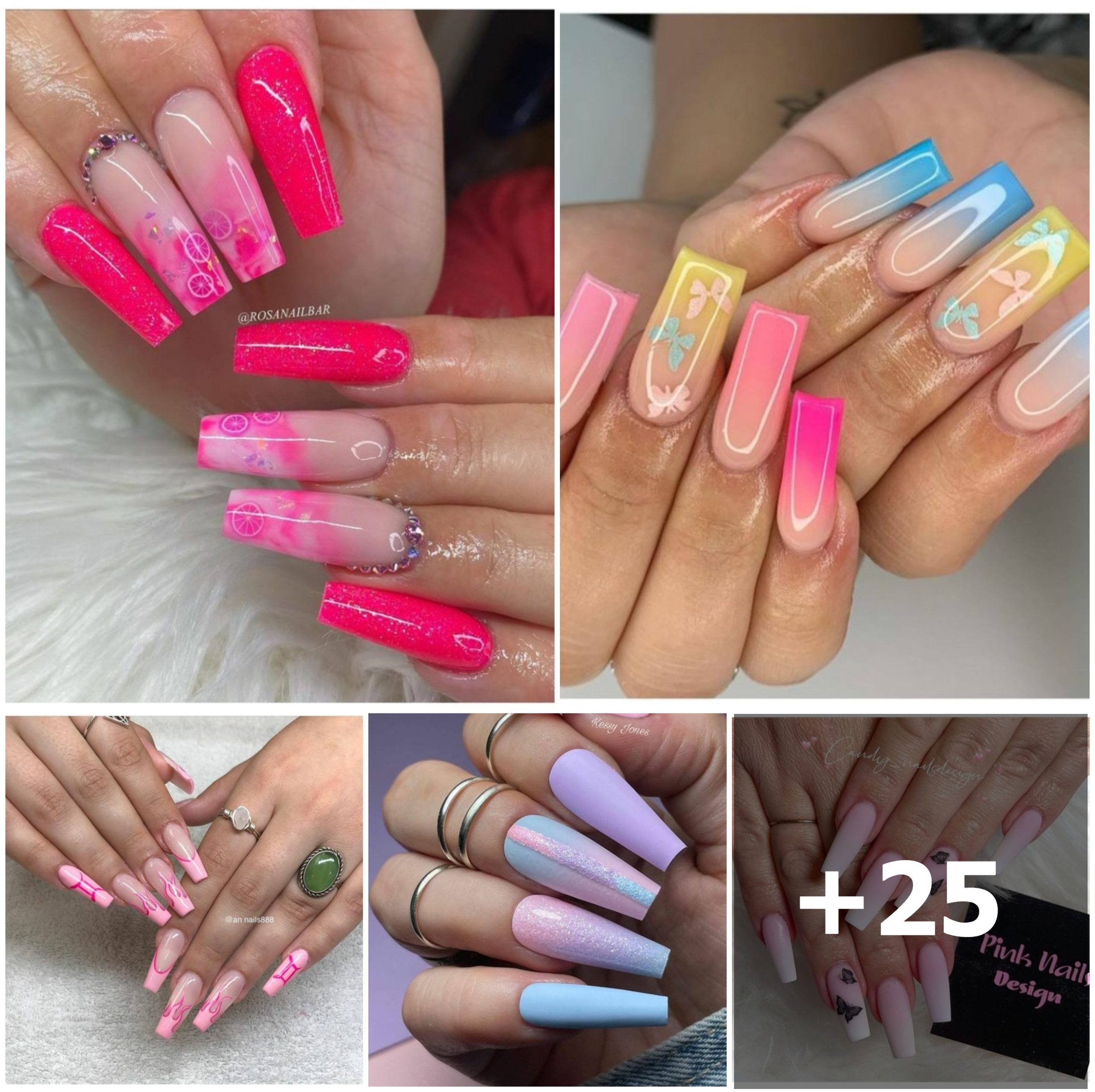 28 Beautiful Pink Nail Designs