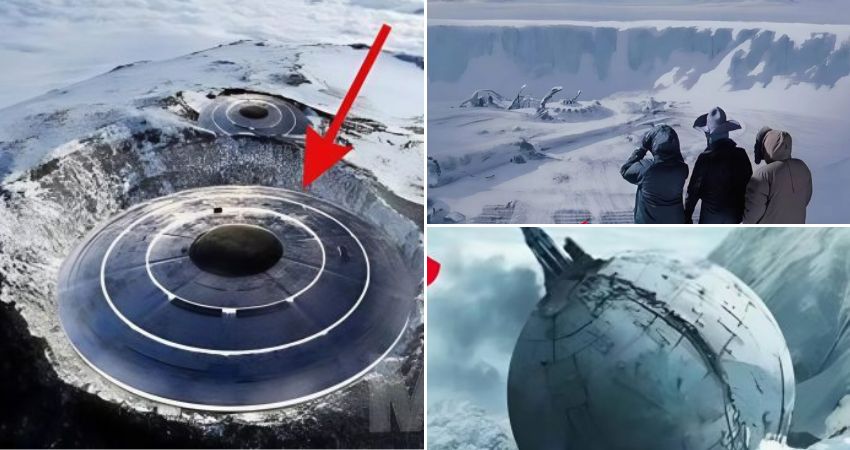 Incredible Revelation: Uncovering the Secrets of Abandoned Bases and Mᴀssive Alien UFOs Beneath the Ice!