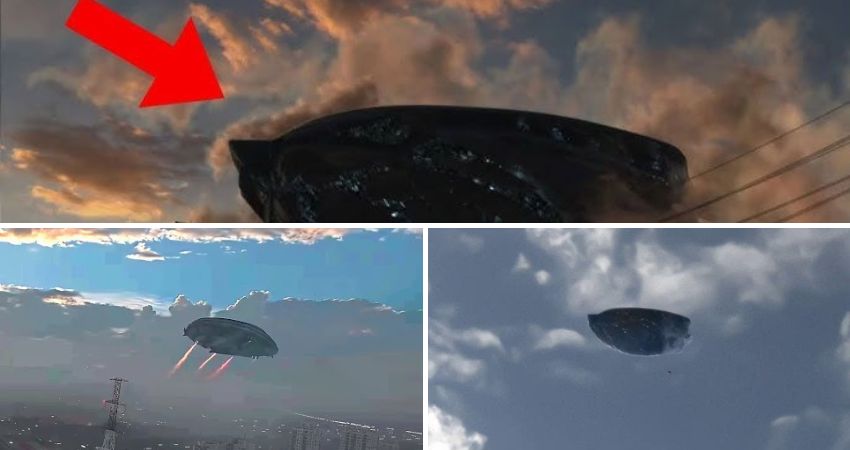 Shocking Moment: Mᴀssive UFO Mysteriously Appears in the Skies Over England