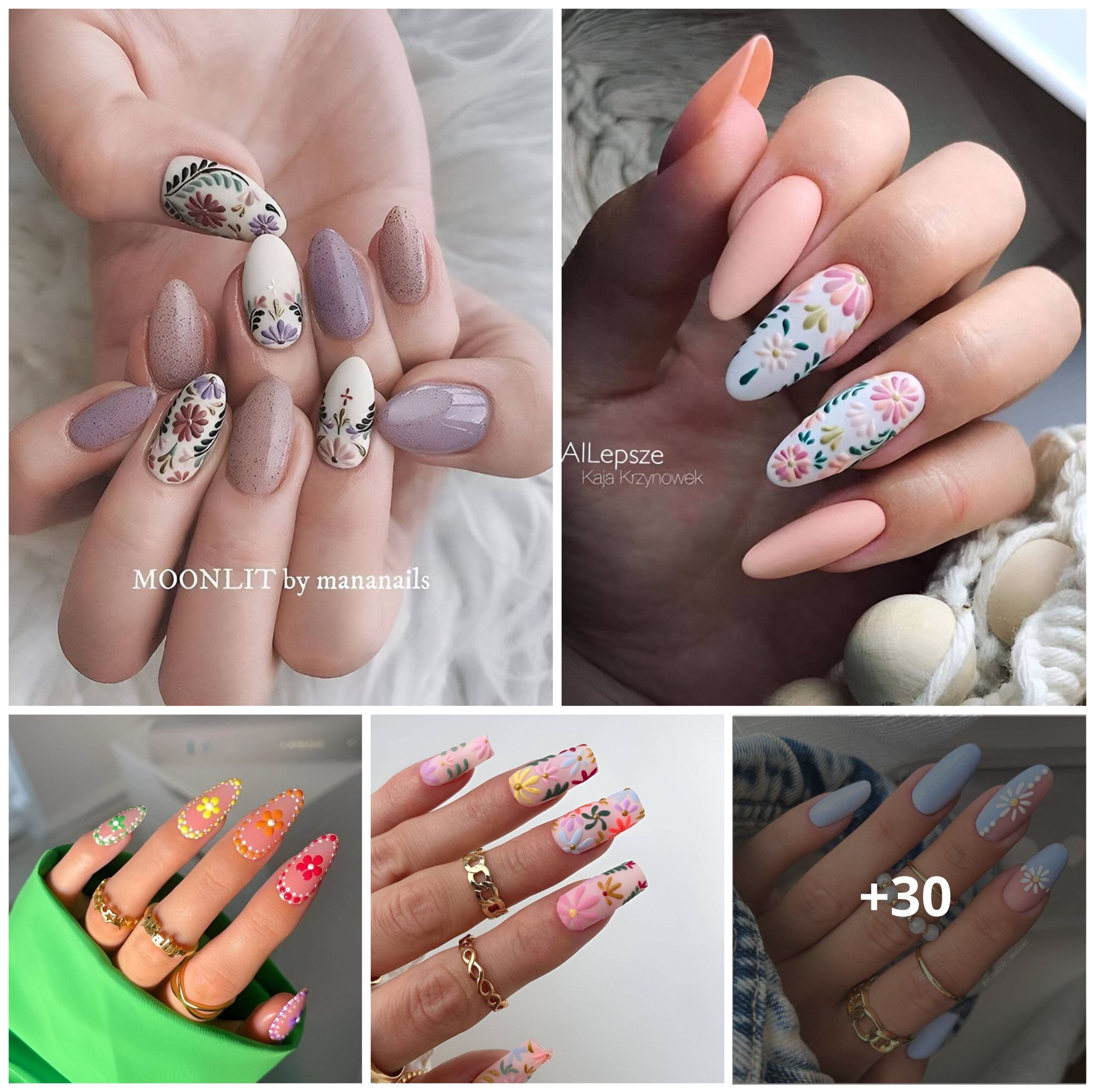 30 Beautiful Flower Nail Designs Every Stylish Girl Will Love