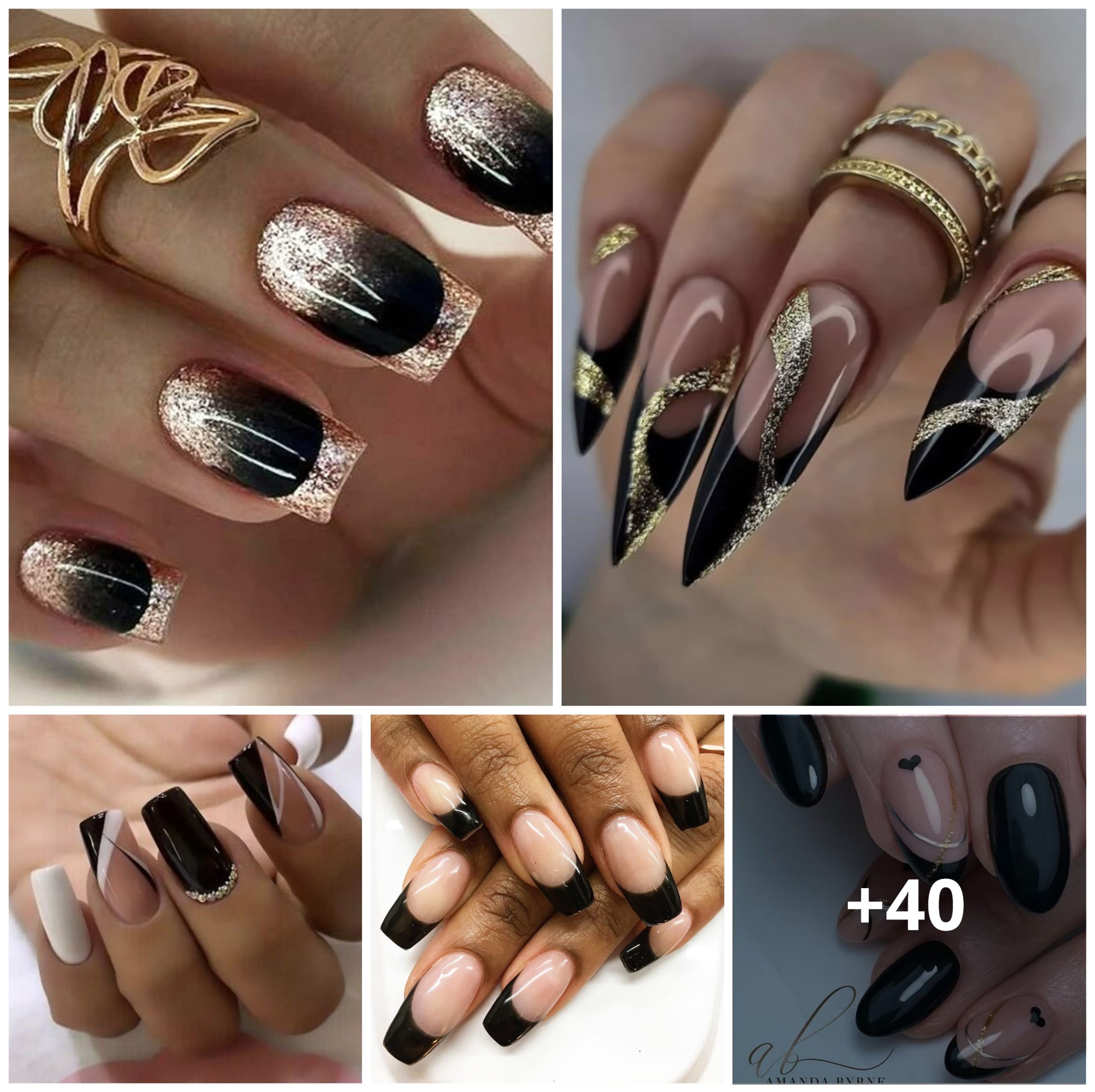 30+ Chic Black French Nail Looks That Are Perfect for Any Day