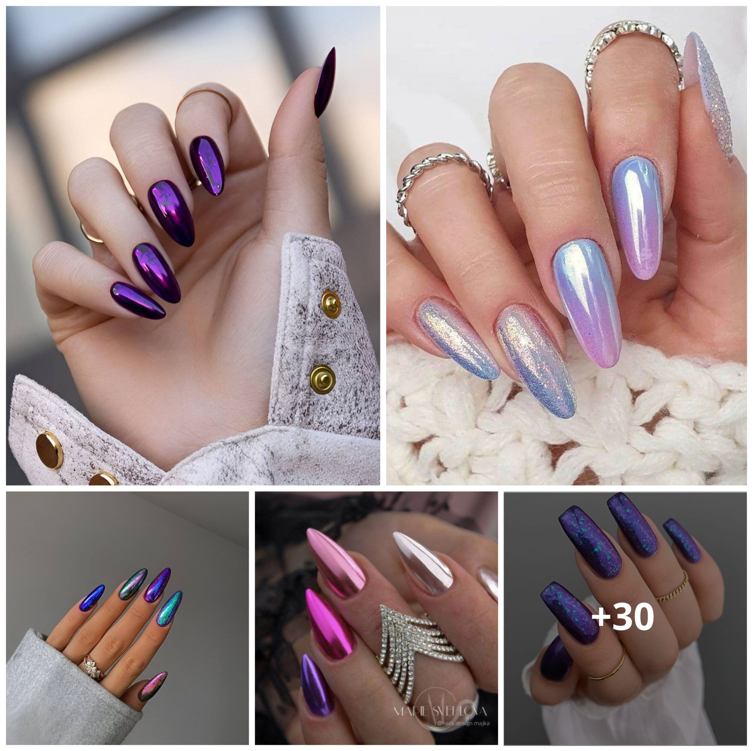 30 Chic Chrome Nail Designs For A Glamorous Finish