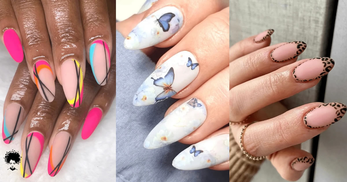 30 Designs D’ongles Exceptionnels en Forme D’amande Que Vous Devez Voir