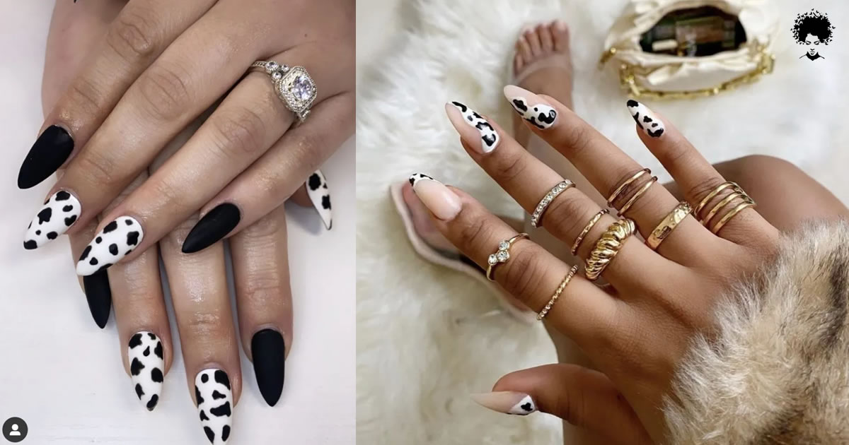 30 Étonnantes Conceptions D’ongles D’impression De Vache