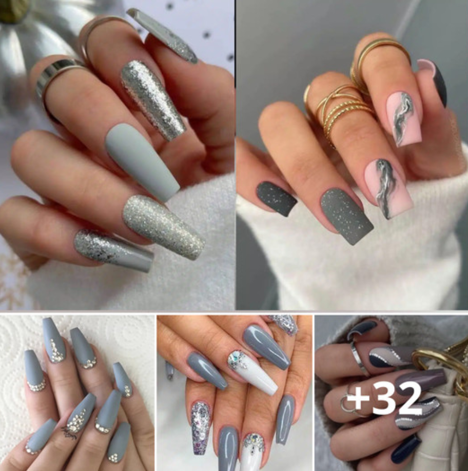 30 Grey Nail Ideas Too Chic To Pᴀss