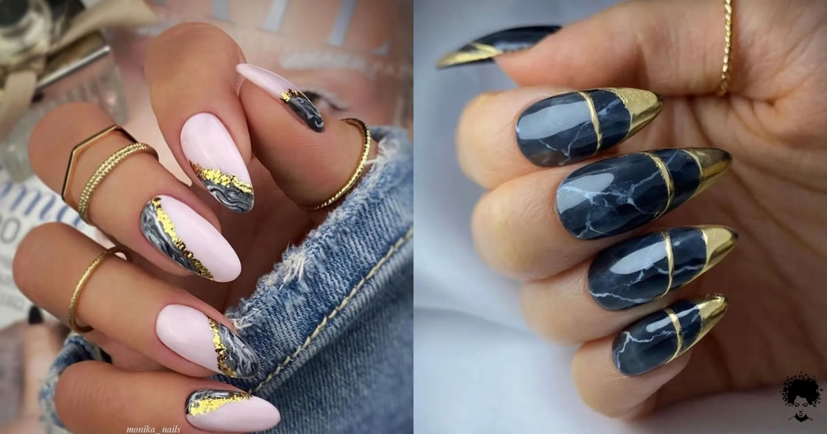 30 Idées D’ongles en Marbre À Couper Le Souffle Que Vous Adorerez