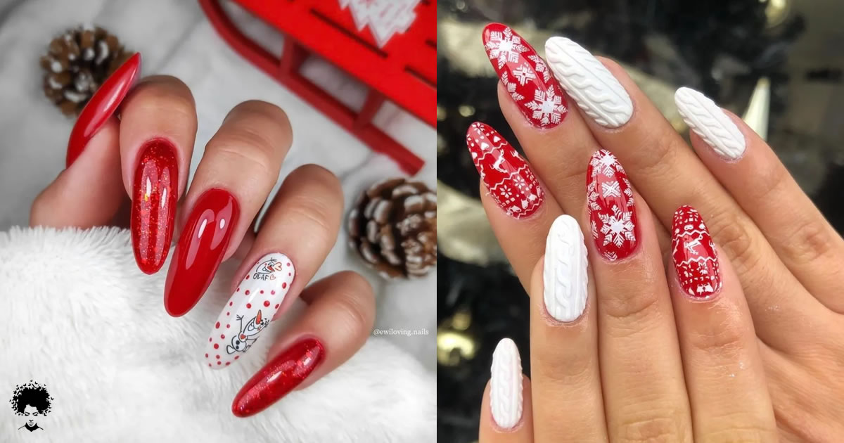 30 Lindos Designs De Unhas De Natal Para Experimentar Em 2021