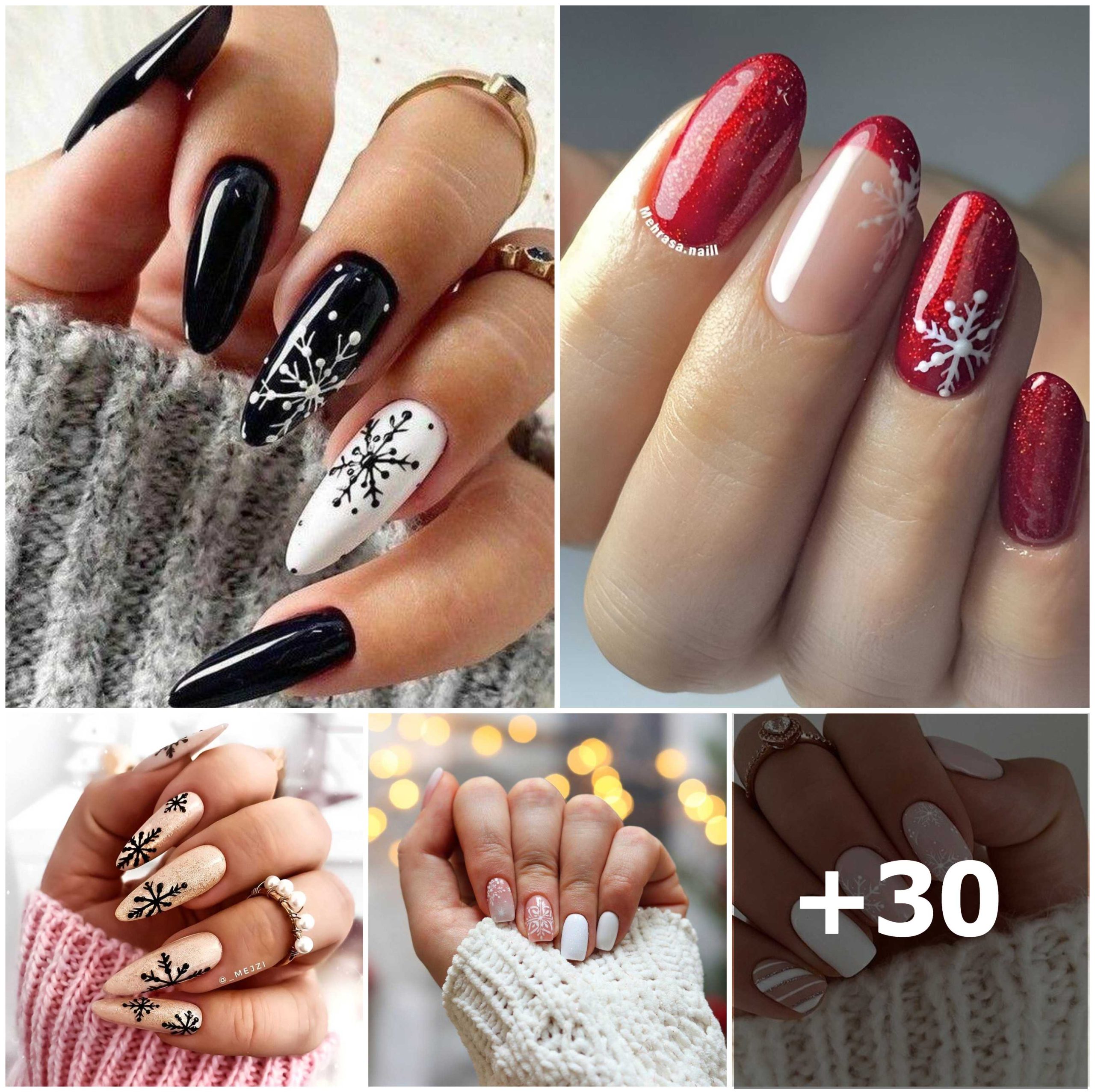 30 Stunning and Simple Christmas Nail Ideas for Your Next Manicure