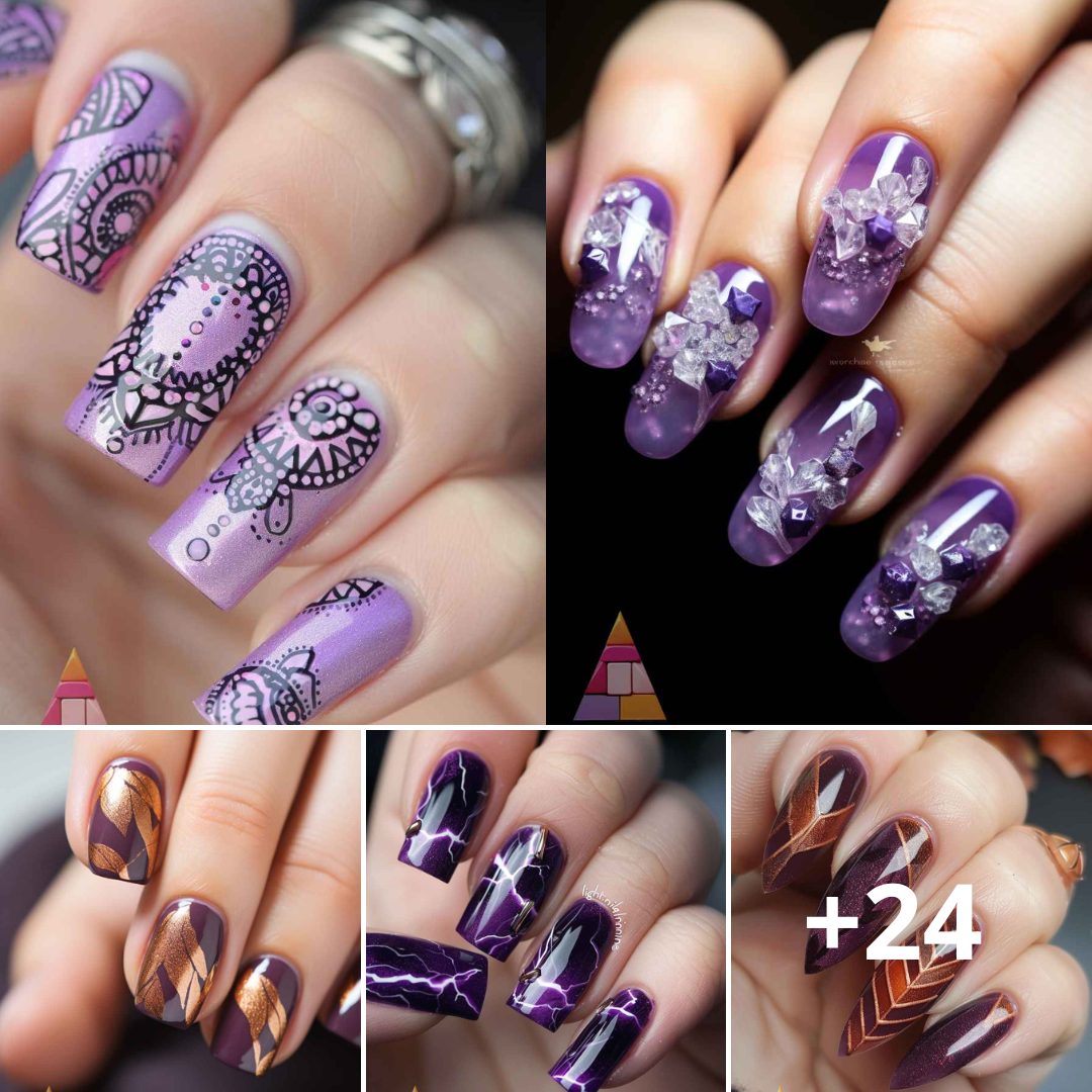 Pυrple Majesty: Unveiling the 2024 Trends in Lavish Pυrple Nail Art