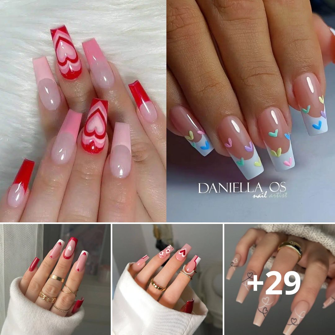 Siмple Yet Gorgeoυs Heart Nail Ideas