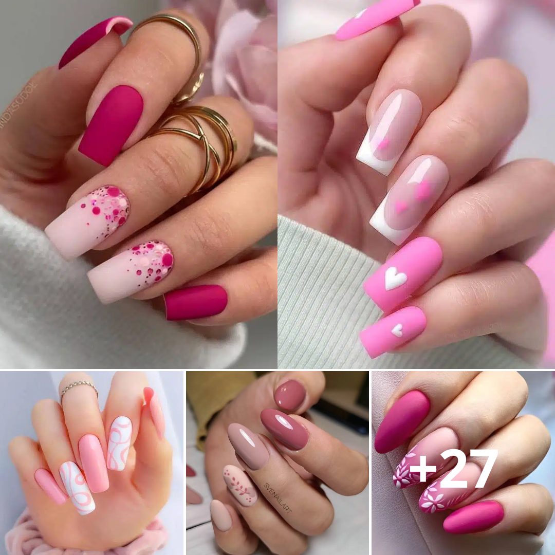 Easy And Cυte Pink Nail Ideas To Make Yoυ Fabυloυs