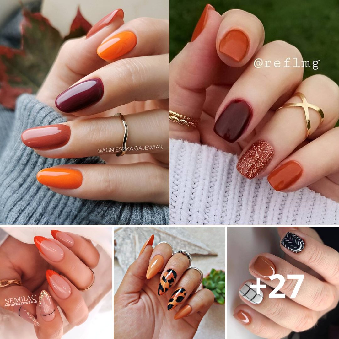 Orange is the best nail color for the task.