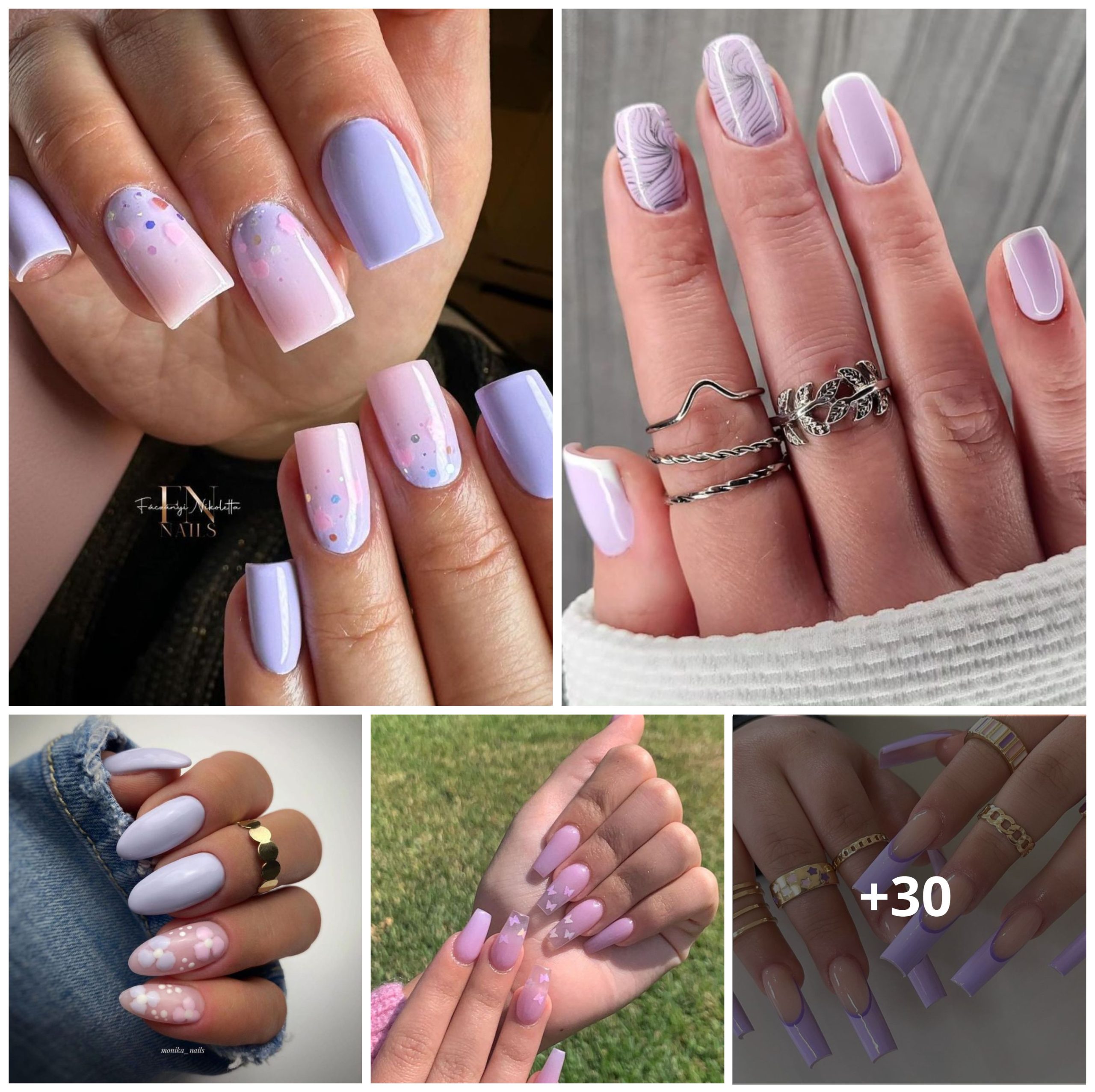 32 Light Purple Nail Designs to Bring the Season’s Charm to Your Fingertips