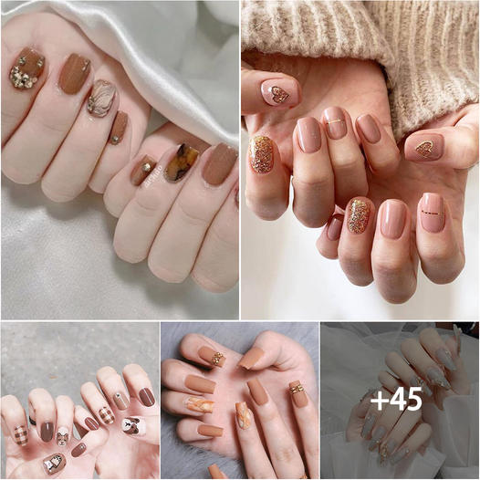 Immerse yourself in pure beauty with these gorgeous brown nail designs… the sweetest feeling for you