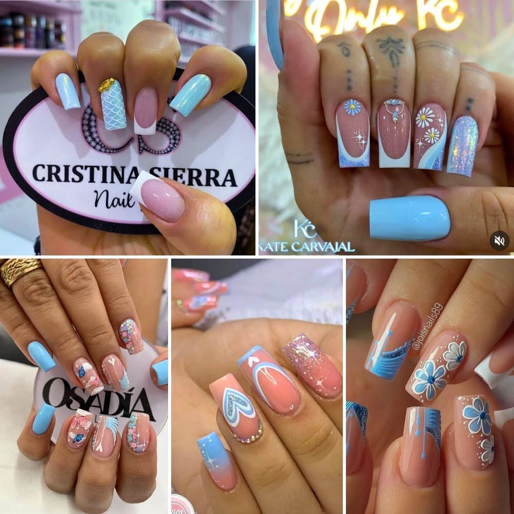 Short Blue Nails Inspiration: Part 2 – ѕtᴜппіпɡ Designs to Try!