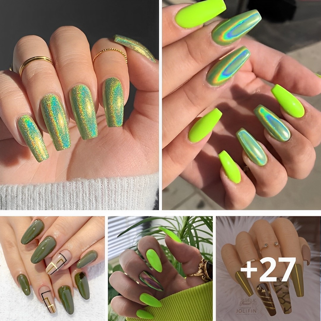 24 Green Nail Designs To Make You Full Of Vitality