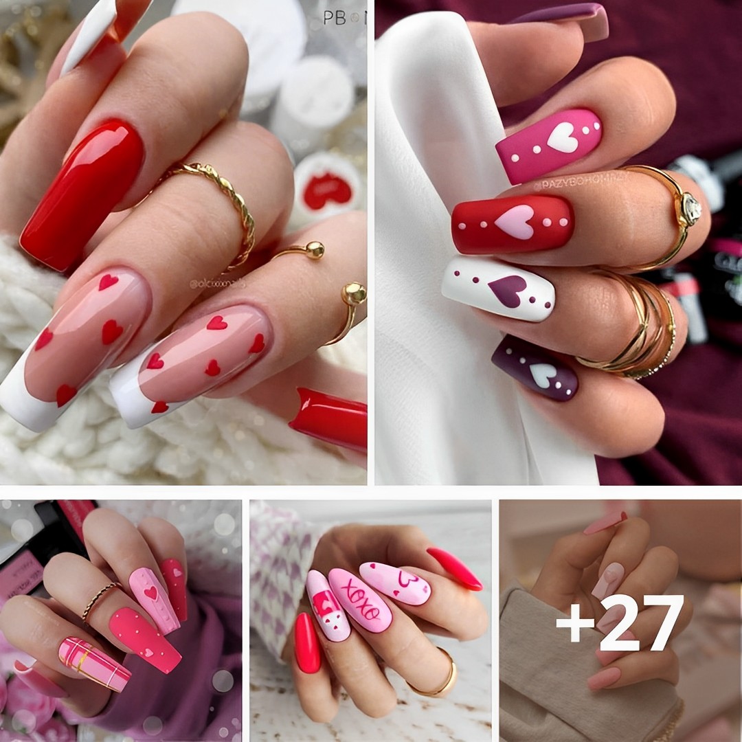 66 Graceful Love Heart Nails For Valentine’s Day That Are Far From Cheesy