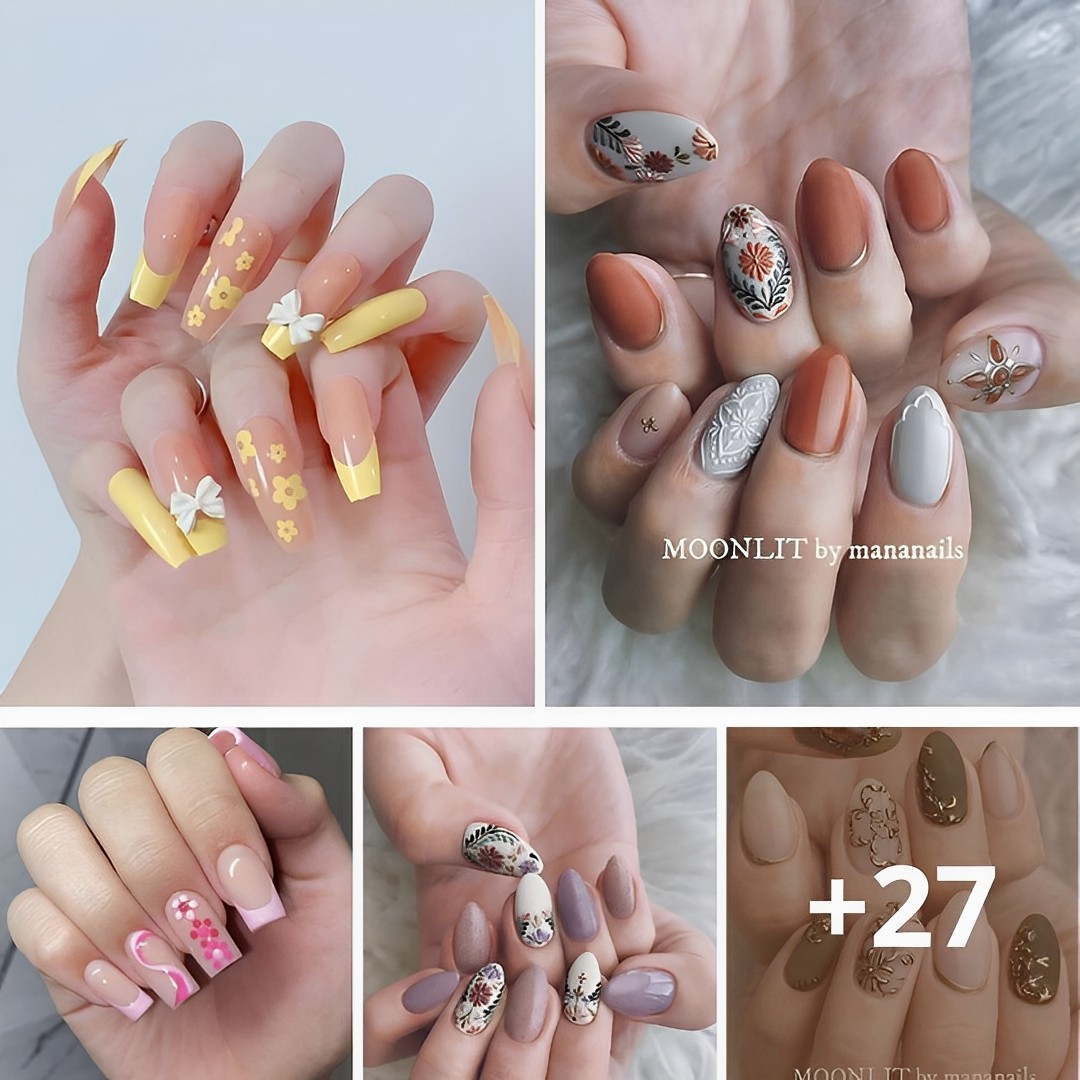 50 Gorgeous Floral Nail Designs To Make Your Fingers Prettier