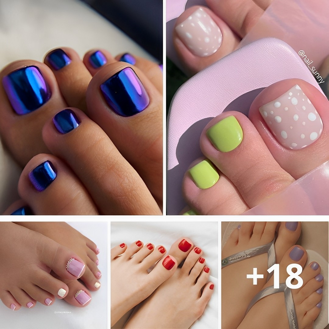 The 27 Cutest Simple Toenail Designs Ever