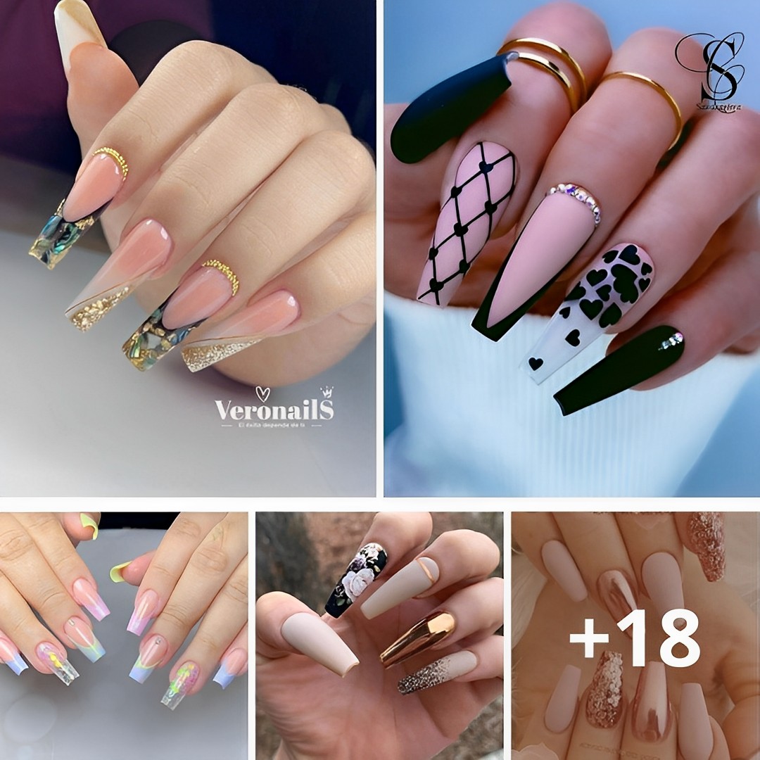 27 Elegant Coffin Nail Ideas for Stylish Girls