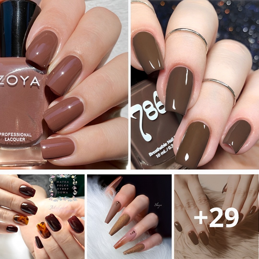 40+ Cool Brown Nail Designs To Try In Fall