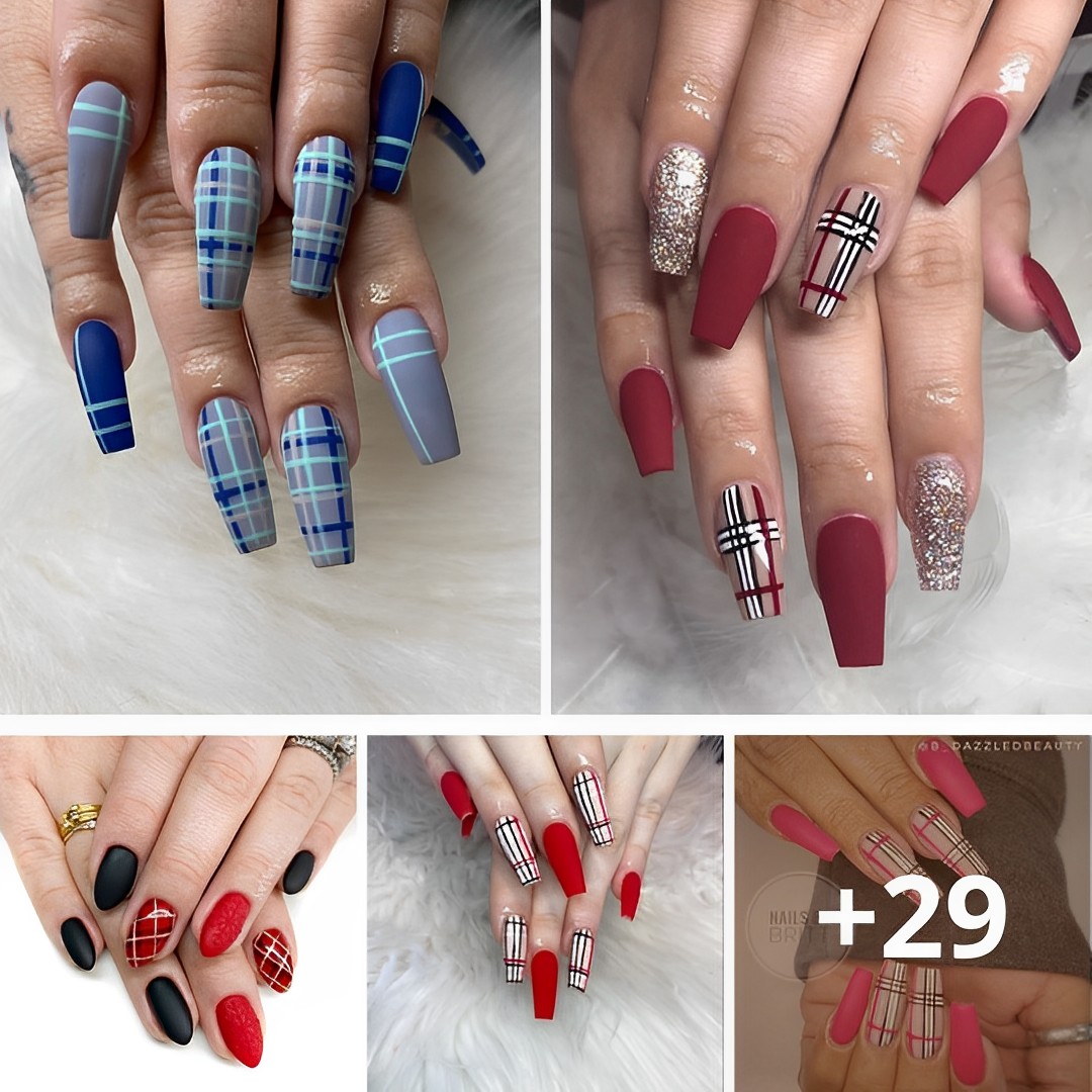 50+ Pretty Plaid Nails You’ll Love