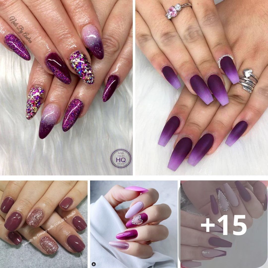 20+ Plum Nail Designs That Are Perfect For Your Next Appointment