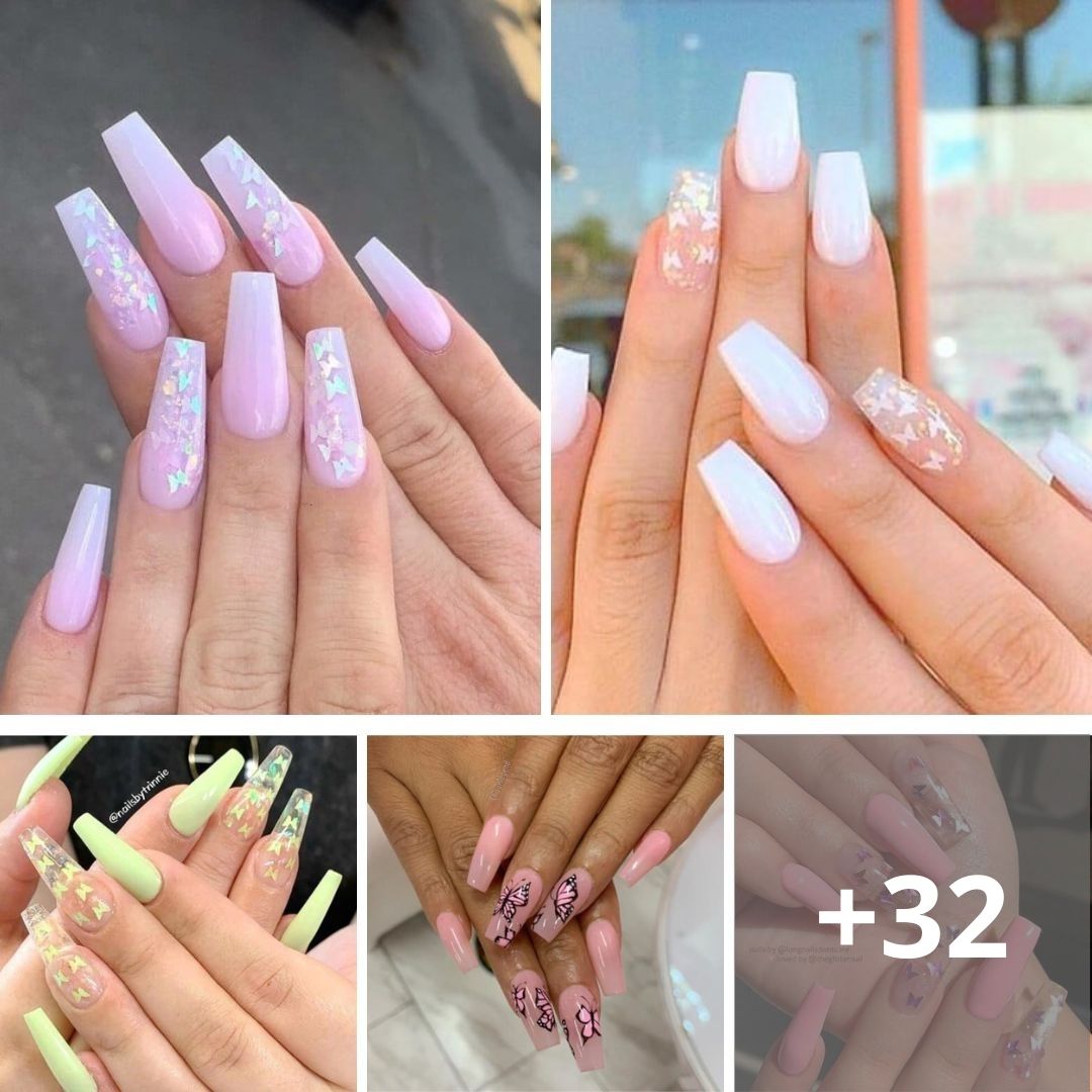 64+ Examples Of ʙuттerfly Nails For A Happy Manicure