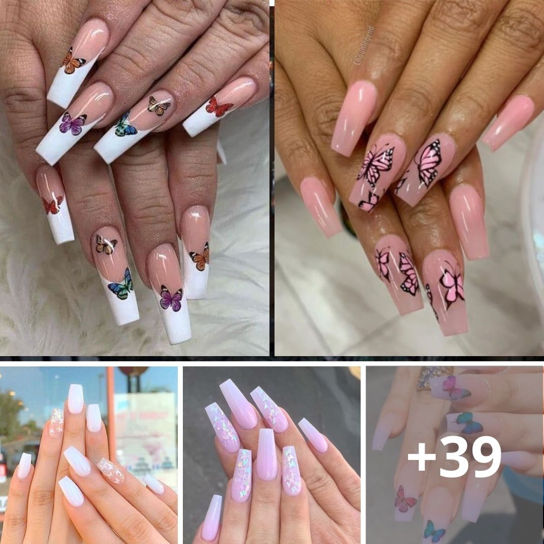 55+ Examples Of ʙuттerfly Nails For A Happy Manicure