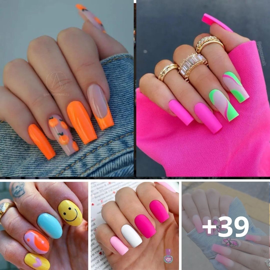 63+ Bright Nail Designs That Are H๏τ Right Now