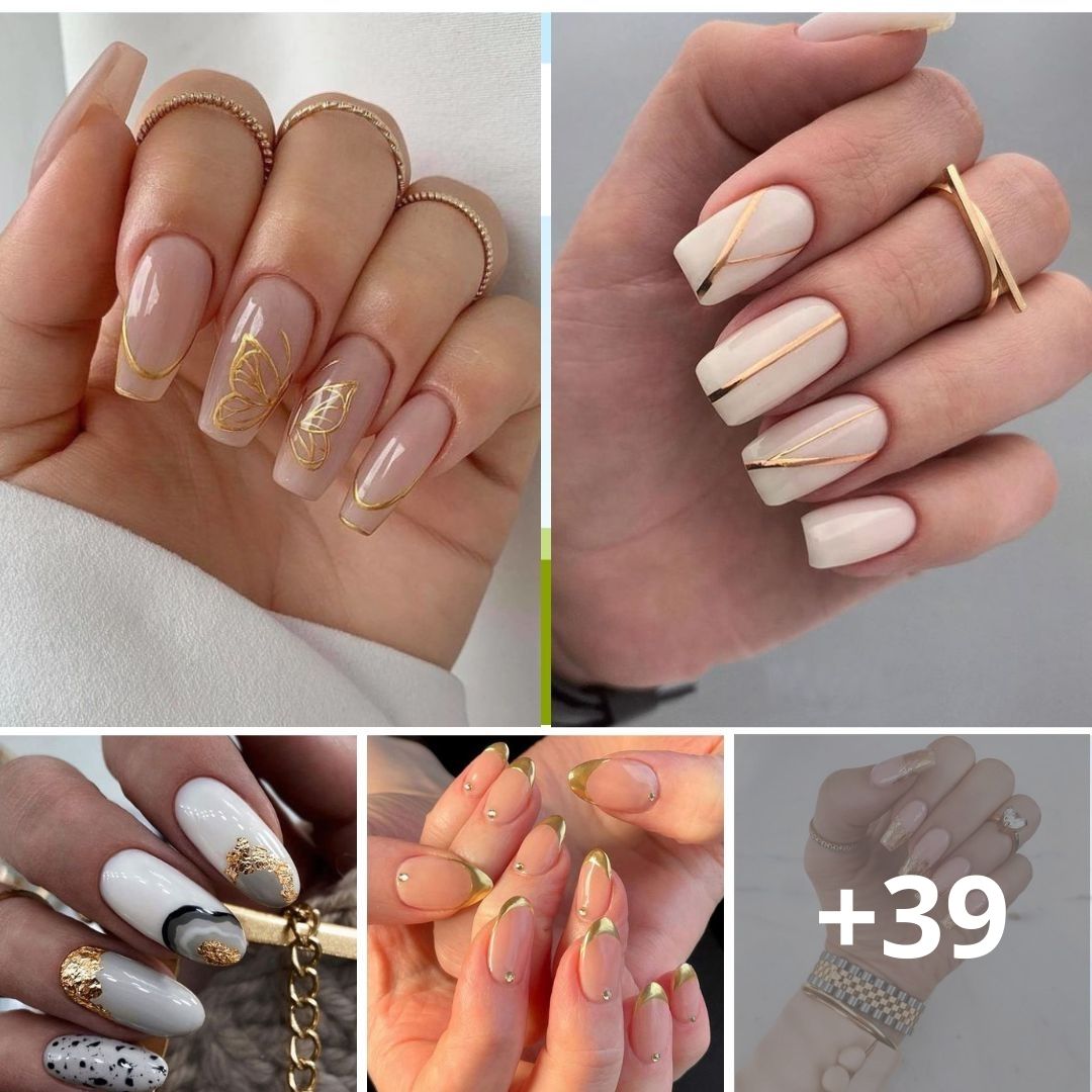 60+ Gorgeous Gold Nails To Get At Your Next Manicure