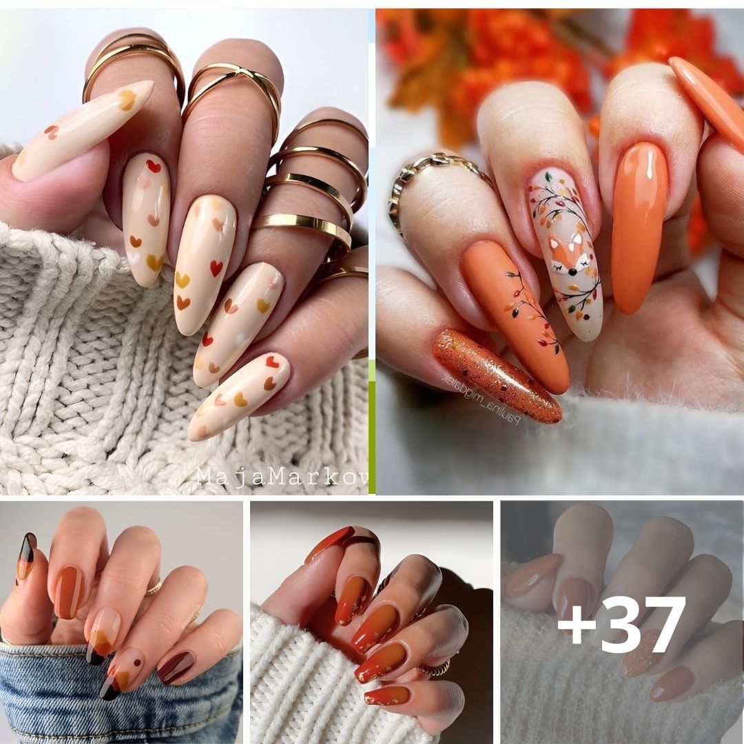 43 Autumn Orange Nail Designs Chic Ladies Need To Copy