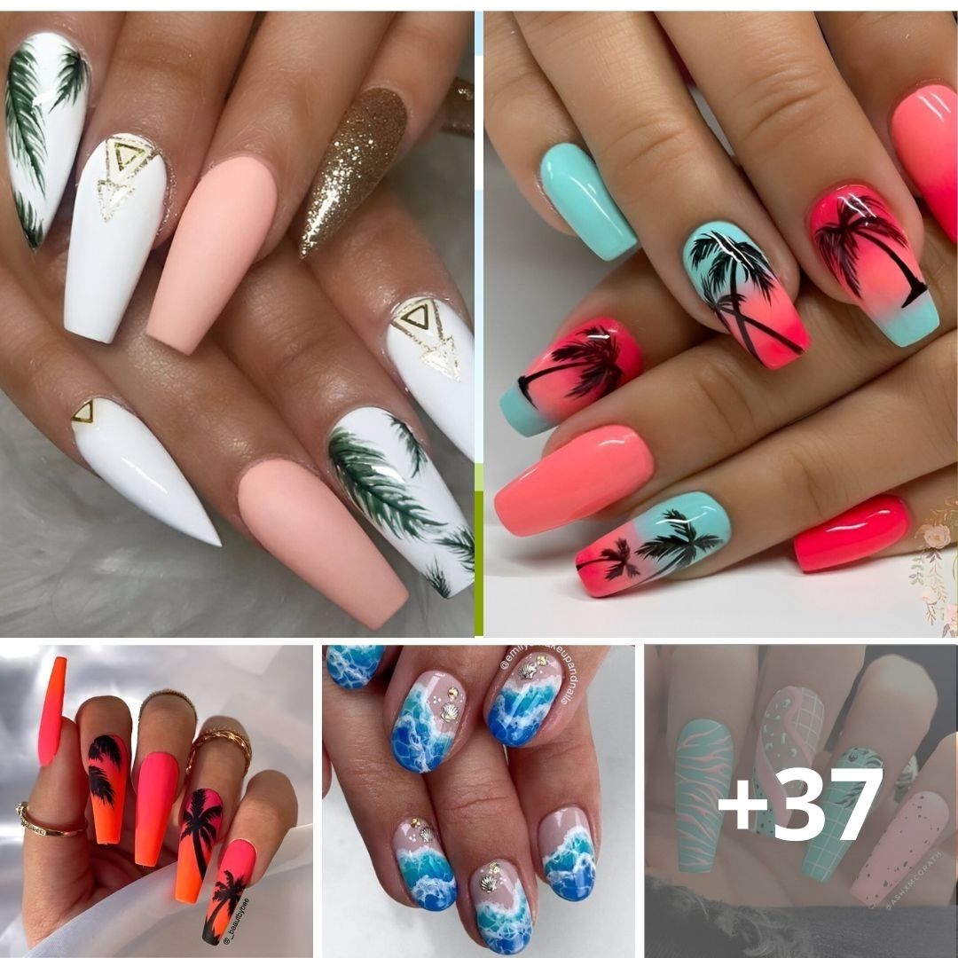 30 Stunning Beach Nail Designs Ideal for Summer Escapes