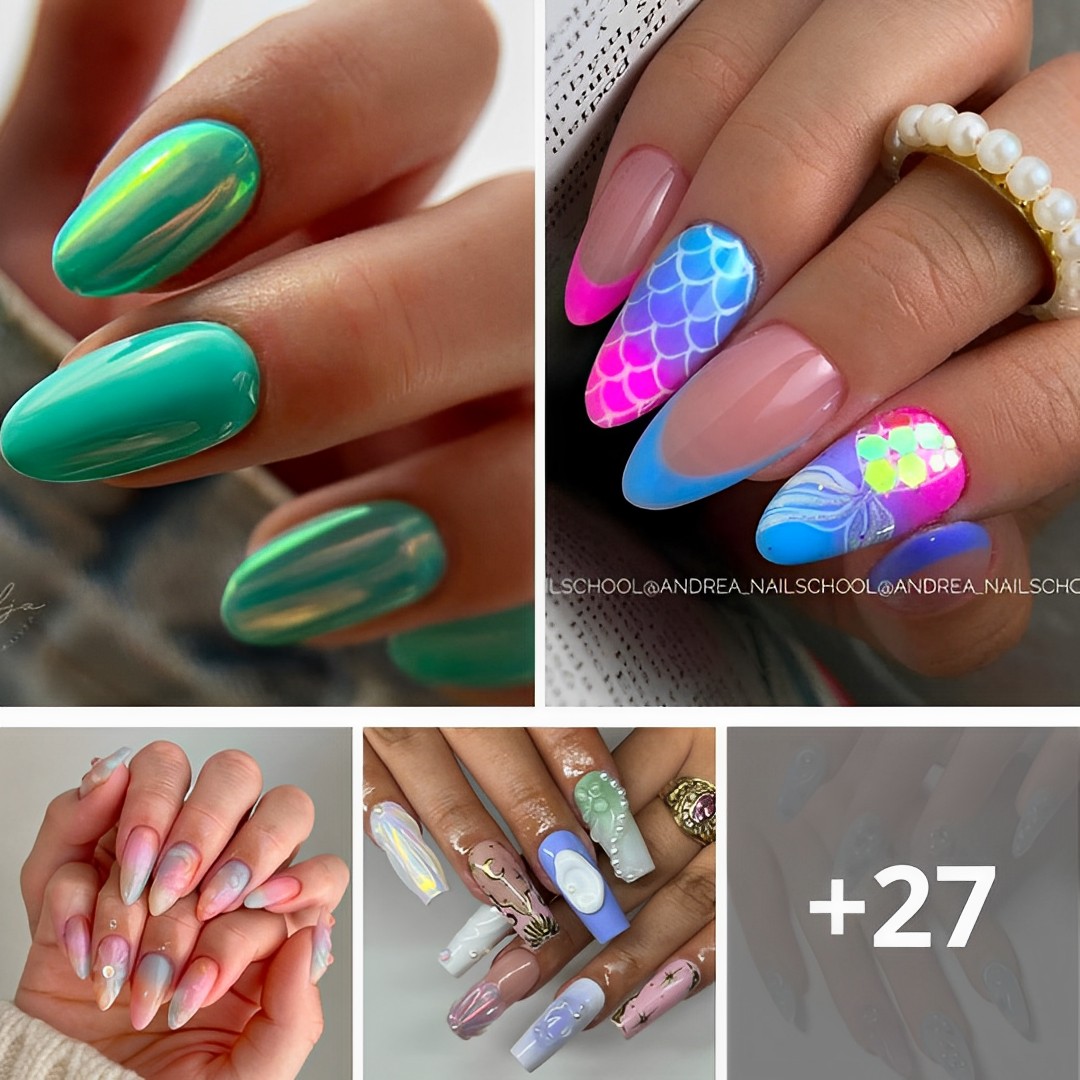 Dive into Mesmerizing Mermaid Nail Designs to Amplify Your Siren Vibes.