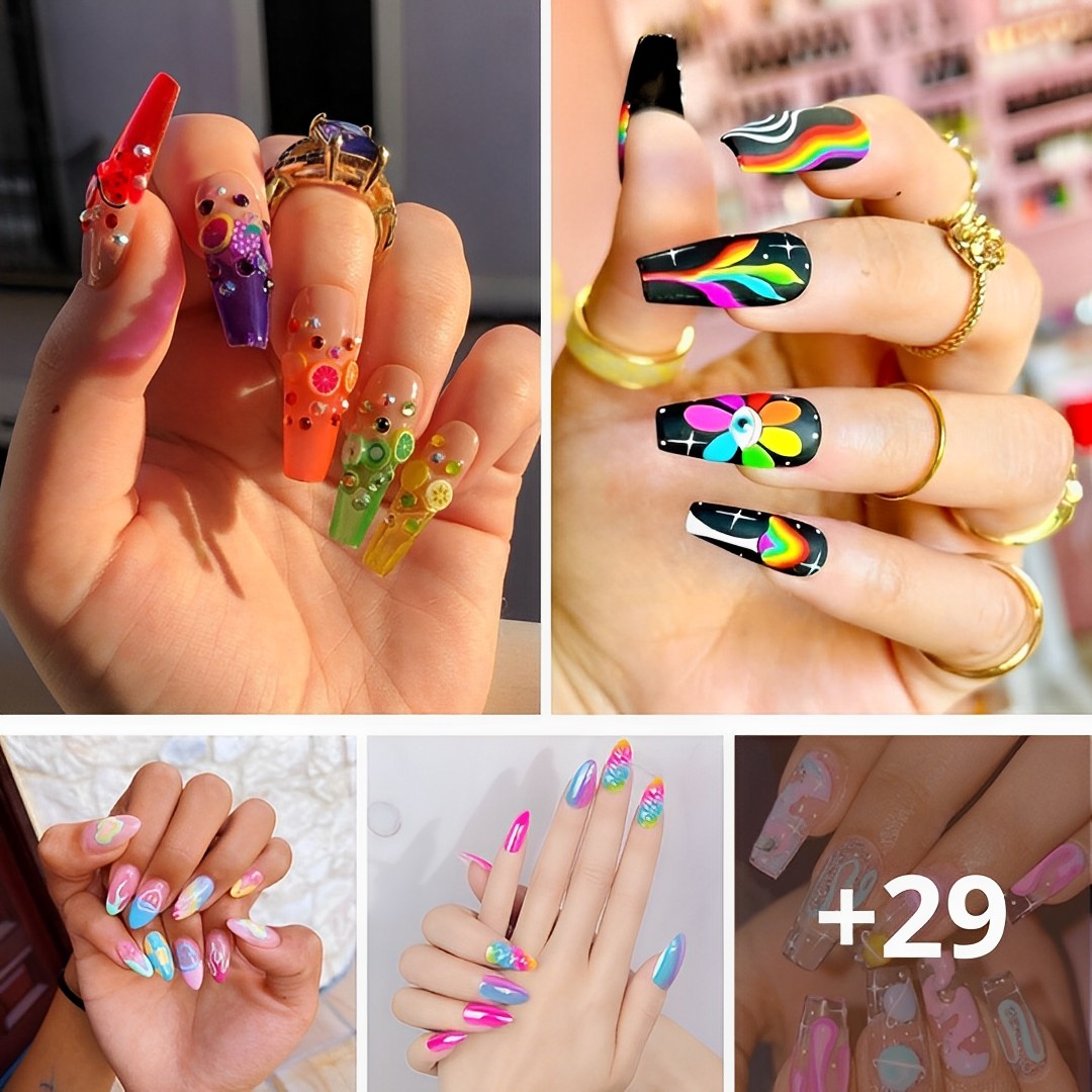 32 Striking Rainbow Nails That Help You Stand Out From The Crowd