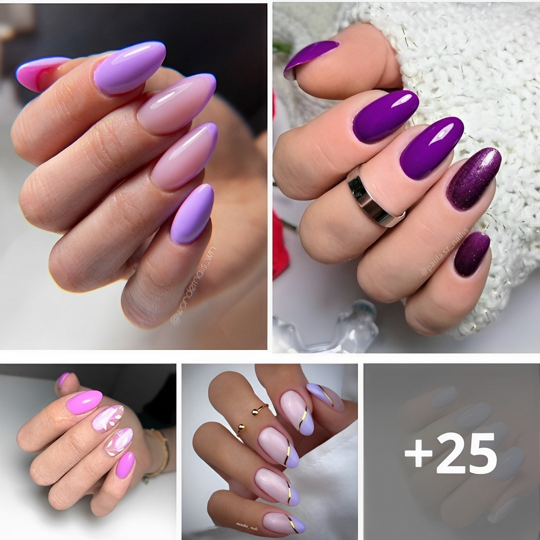 77 Violet Nails That Are Just So Gorgeous