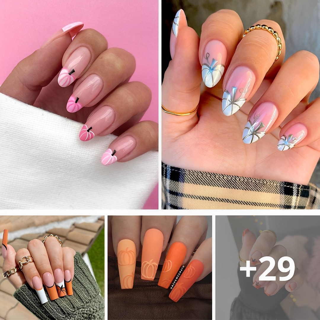 30+ Adorable Pumpkin Nail Designs to Welcome the Perfect Fall Season.