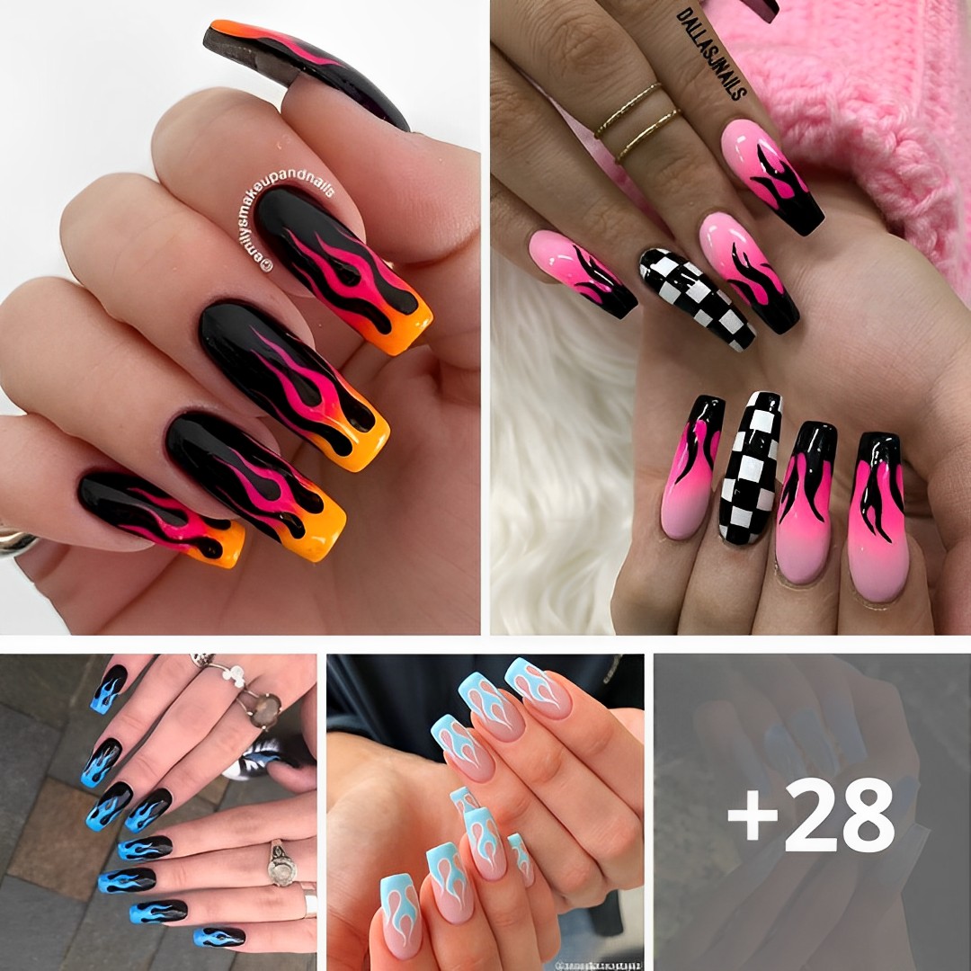 67 Fabulous Flame Nail Ideas To Make You The H๏τtest Girl