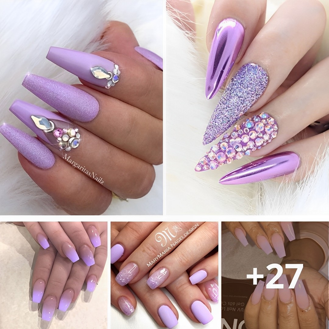 20+ Dreamy Lavender & Lilac Nails That’ll Steal Your Heart