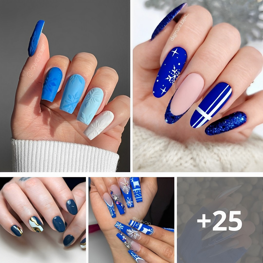 79 Gorgeous Blue Nails For 2023 Holidays