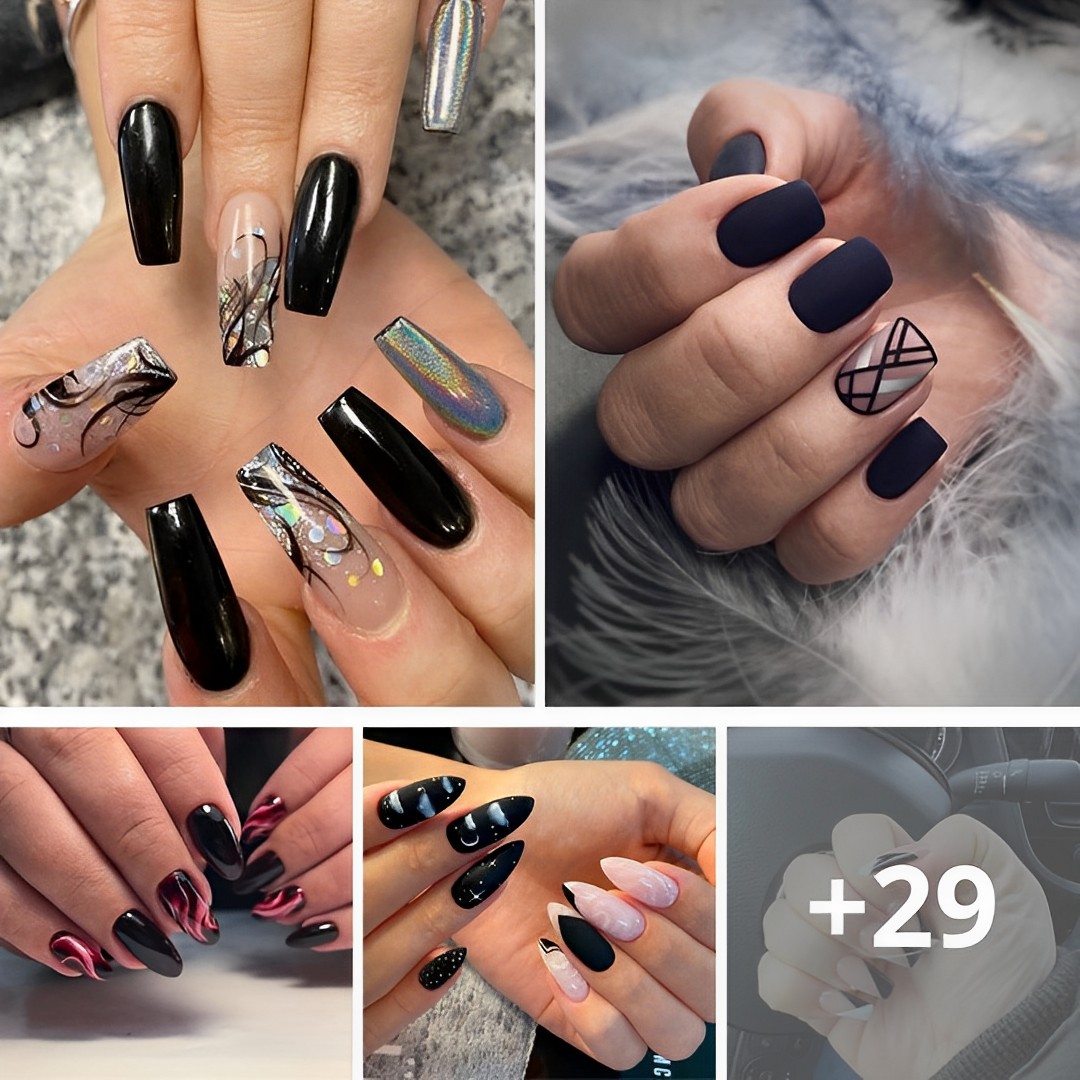 30+ Black Nail Designs to Rock Your Look: Bold and Stylish!