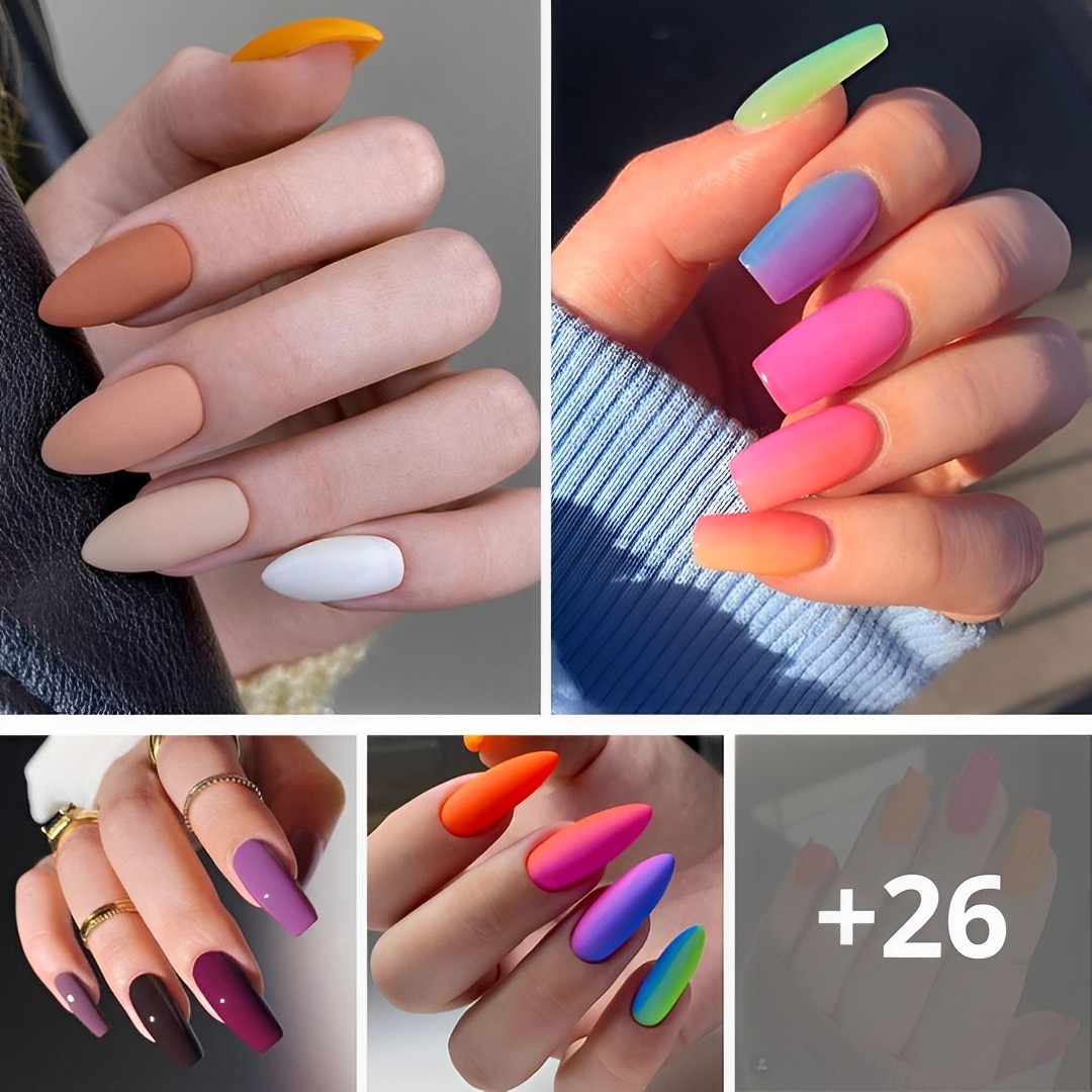 107 Colorful Gradient Nail Designs Every Beginners Can Copy