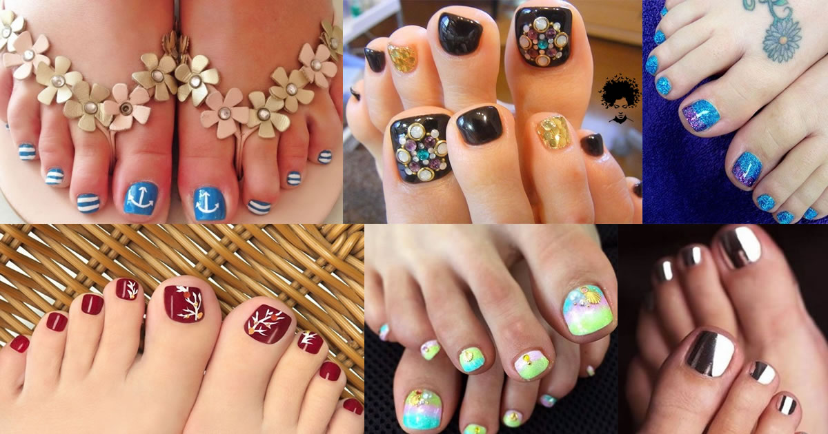 35 Easy Toe Nail Designs That Are Totally Worth Your Time